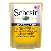 SCHESIR в желе  тунец с курицей 100г