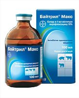 Препарат Байтрил МАКС р.ін. 10% 100мл.