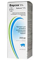 Препарат Байкокс сусп. 5% 250мл
