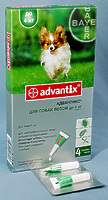Адвантикс капли 40 для собак весом до 4 кг, уп. 4 пипетки